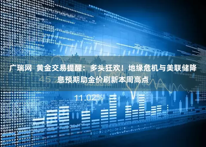 广瑞网  黄金交易提醒：多头狂欢！地缘危机与美联储降息预期助金价刷新本周高点