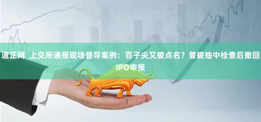 道正网  上交所通报现场督导案例：百子尖又被点名？曾被抽中检查后撤回IPO申报