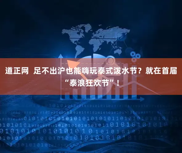 道正网  足不出沪也能嗨玩泰式泼水节？就在首届“泰浪狂欢节”！